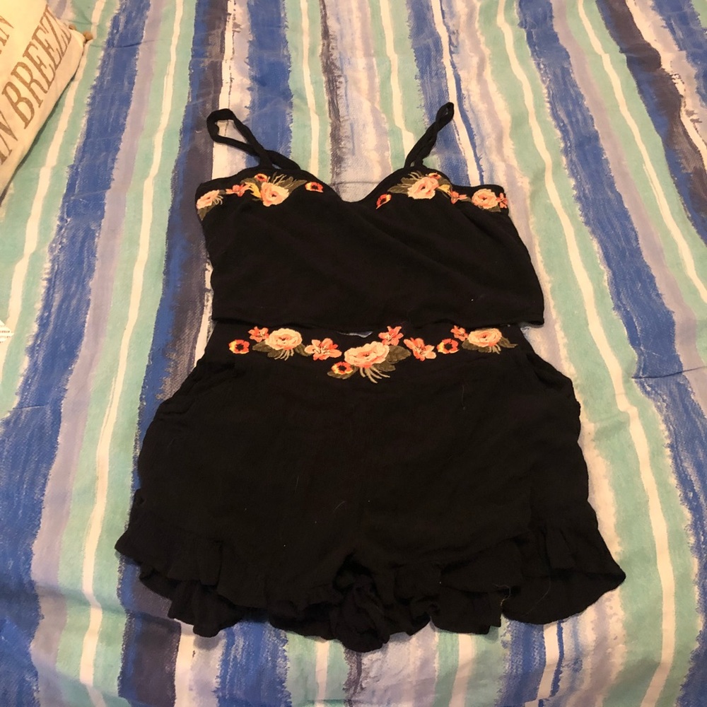 Two piece shirt and shorts